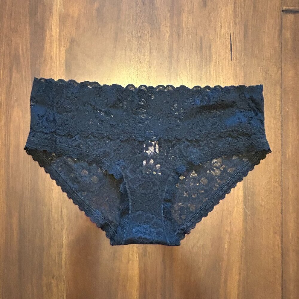 NWT Victoria's Secret Hiphugger/Hipster Women's Underwear Mesh Fabric Black XS
